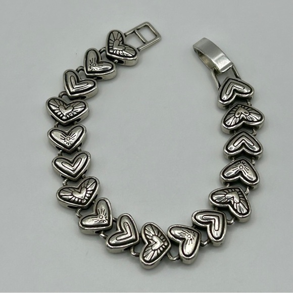 Brighton “Connected By Love” Silver Link Bracelet - Picture 1 of 6